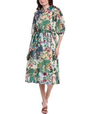 Tommy Bahama Hightide Flora Midi Shirtdress - Green