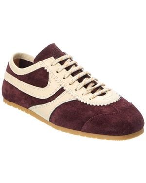 Dries Van Noten Suede & Leather Sneaker - Brown