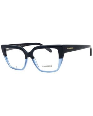 Ferragamo 53Mm Optical Frames - Blue
