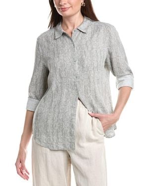 Tommy Bahama Shimmering Bay Linen-Blend Top - Gray