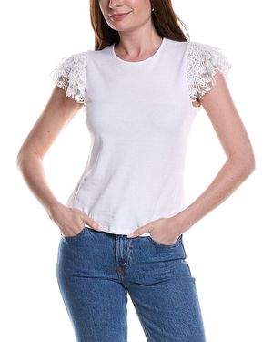 Vince Camuto Crewneck Blouse - White