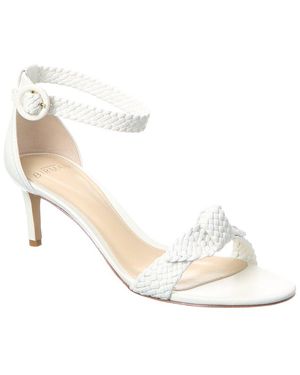 Alexandre Birman Clarita Tresse 60 Woven Leather Sandal - White