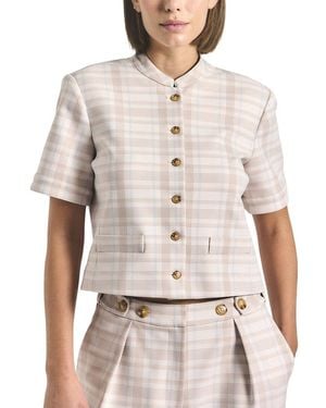 10 Crosby Derek Lam Grace Short Sleeve Jacket - White