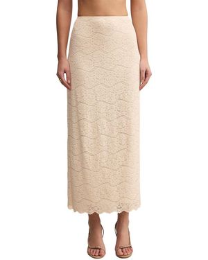Z Supply Via Lace Midi Skirt - Natural