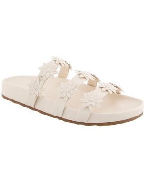 Aerosoles Leflor Flat Sandal - White