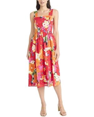 Maggy London Midi Dress - Red