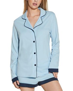 Cosabella Bella Top & Boxer Pyjama Set - Blue