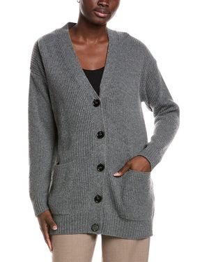Weekend Max Mara Negus Wool & Cashmere-Blend Cardigan - Grey