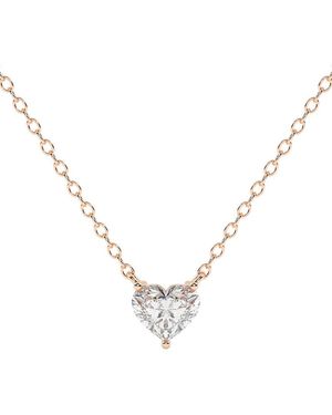 Lab Grown Diamonds 14K 0.25 Ct. Tw. Lab-Grown Diamond Necklace - Metallic