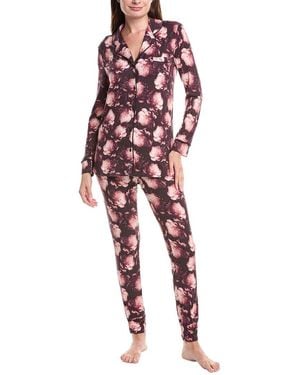 Rachel Parcell 2Pc Jersey Pyjama Set - Red