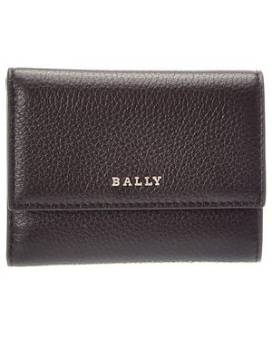 Bally Zandra Leather Card Case - Grey