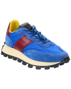 Tod's Canvas & Suede Sneaker - Blue