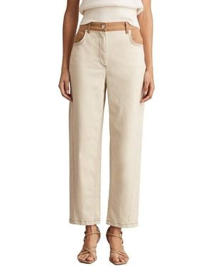 Reiss Maddie Twisted Seam Jean - Natural