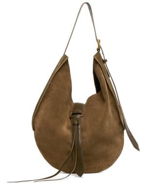 Dolce Vita Oakley Suede Hobo Bag - Brown
