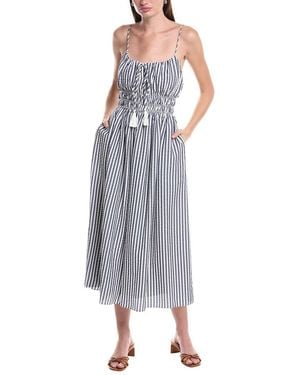 Julia Jordan Seersucker Maxi Dress - Blue