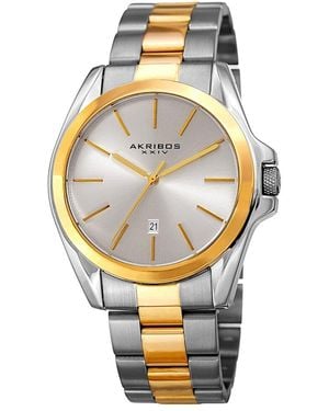 Akribos Xxiv Watch - Metallic