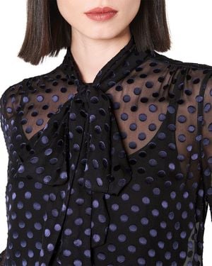 LK Bennett Evy Woven Top - Black