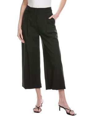 BOSS Tamania Wide Leg Wool Pant - Black