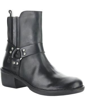 Fly London Mebi Leather Boot - Black