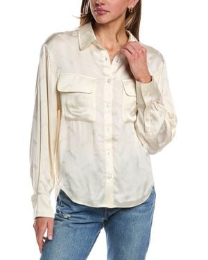 Chrldr High-Low Blouse - Natural