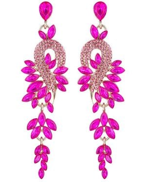 Eye Candy LA Gardena Drop Earrings - Pink