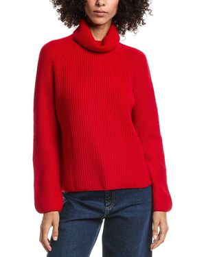 Forte Luxe Wool & Cashmere-Blend Turtleneck Sweater - Red