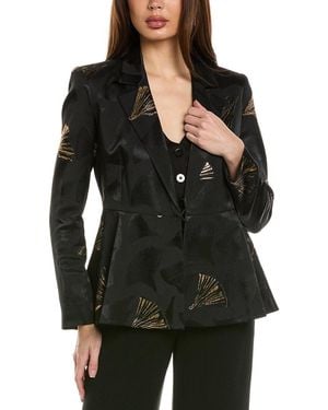 Lafayette 148 New York Peplum Blazer - Black