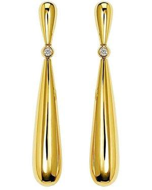 De Grisogono 18K 0.15 Ct. Tw. Diamond Gocce Drop Earrings (Authentic Pre-Loved) - Metallic