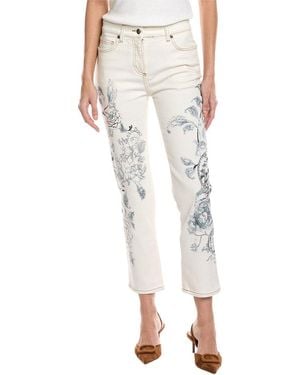 Etro Chinook Print Jean - White