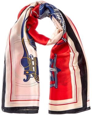 La Fiorentina Printed Scarf - Red