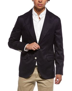 Brunello Cucinelli Solid Blazer - Black
