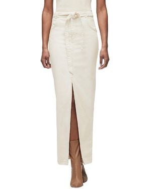 Hudson Jeans Tie Waist Maxi Skirt - Natural