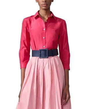 Carolina Herrera Ana Silk Shirt - Pink
