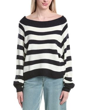 WeWoreWhat Off-Shoulder Jumper - Blue