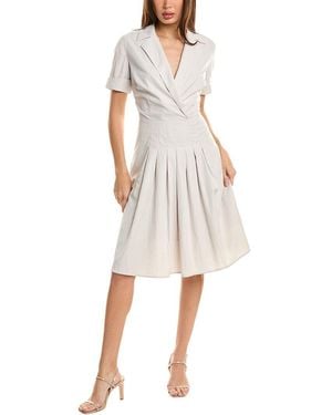 Pascale La Mode Surplice Mini Dress - White