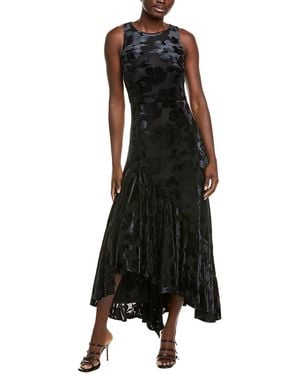 JS Collections Natalia Midi Dress - Black