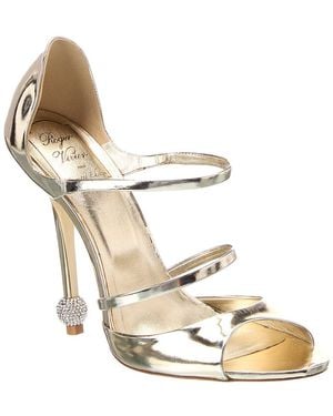 Roger Vivier Leather Sandal - Metallic