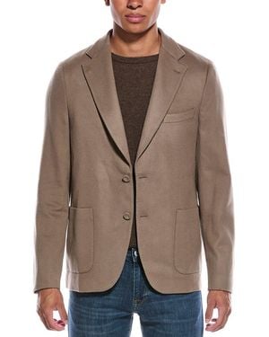 Officine Generale Arthus Wool Jacket - Brown