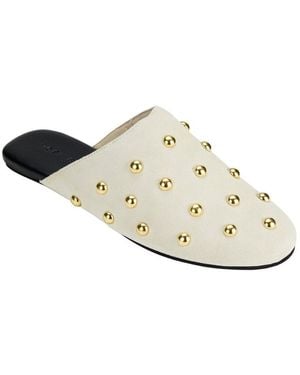 Yosi Samra Zoe Suede Mule - White
