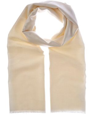 Givenchy Oblong 4G Silk & Wool-Blend Scarf - Natural
