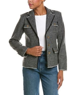J.McLaughlin Anwen Wool Jacket - Gray