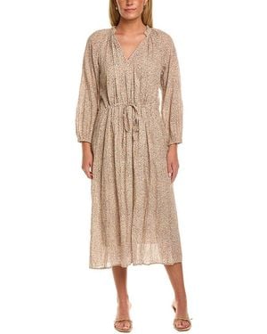 Velvet By Graham & Spencer Lima Long Sleeve Midi Dress - Natural