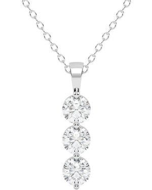 Lab Grown Diamonds 14K 0.50 Ct. Tw. Lab-Grown Diamond Necklace - White