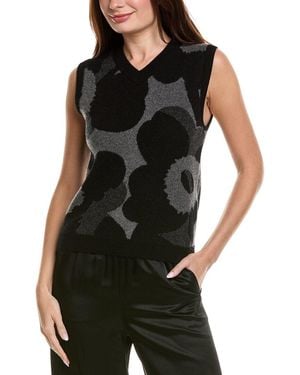 Marimekko Joukku Wool & Cashmere-Blend Jumper Vest - Black