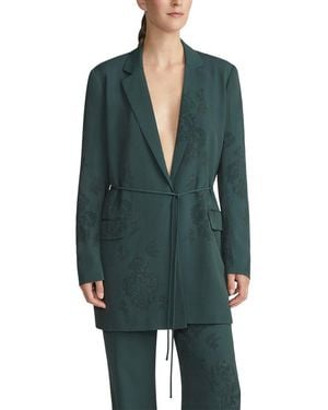 Lafayette 148 New York Petite Flap Pocket Jacket - Green