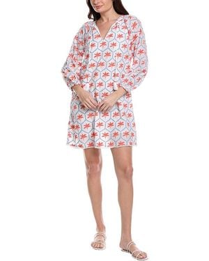 Tommy Bahama Catalina Coast Eyelet Shift Dress - Red