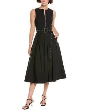 Michael Kors Cottonpop Midi Dress - Black