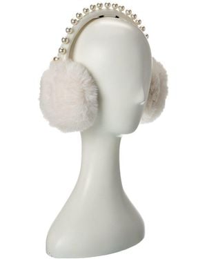 Kate Spade Pearl Embellished Earmuffs - White