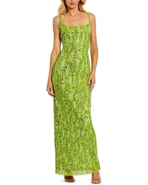 Mac Duggal Column Gown - Green