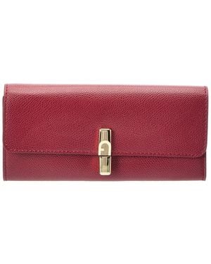 Furla Iride Leather Continental Wallet - Purple